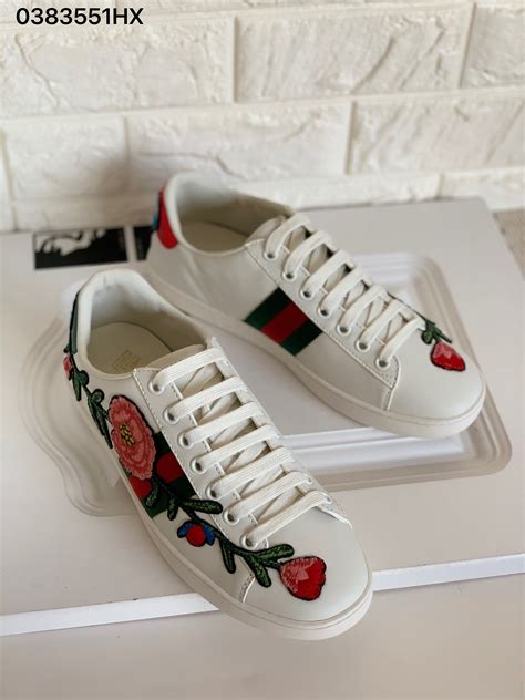 gucci ace embroidered sneaker replica|Gucci floral embroidered sneakers.